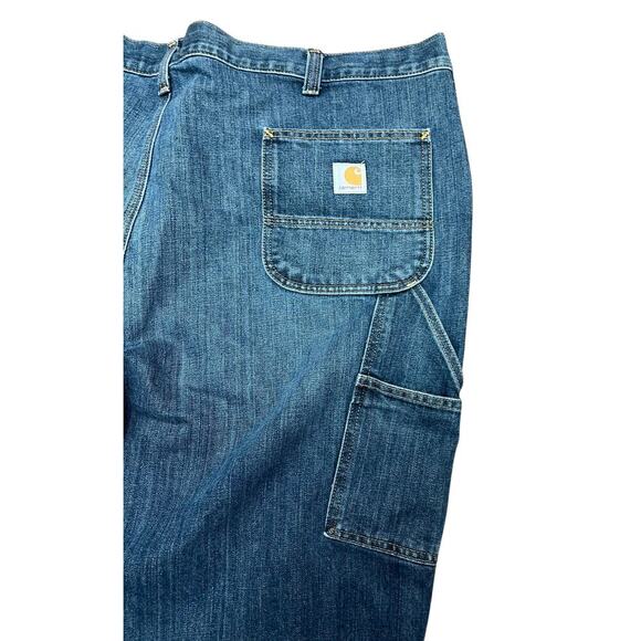 Carhartt Jeans Relaxed Fit Dungaree Carpenter Jeans 46x30 - Picture 5 of 8